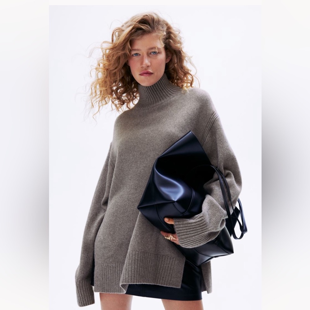 Oversized turtle neck sweater